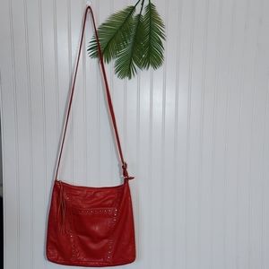 Marc Fisher red PU leather shoulder/crossbody